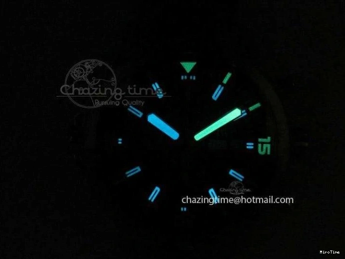 MIROTIME 0130 Classic Aquatimer Chrono IW376803 V6F 1:1 Best Edition Black Dial On SS Bracelet A 7361